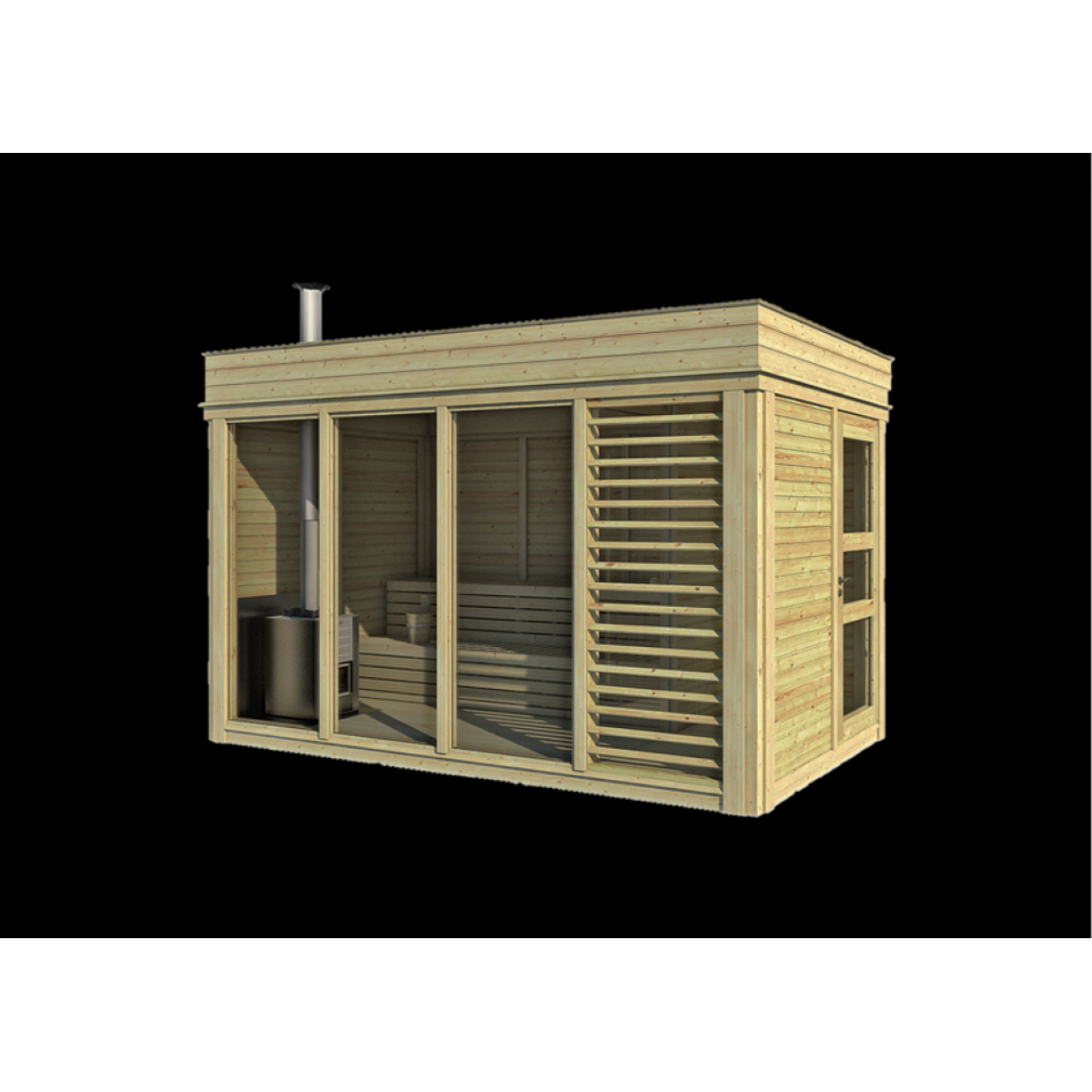 Sauna Cube 2x4m