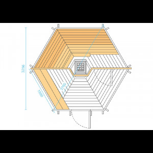 Sauna Haus mit Vorraum 9.2m2