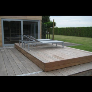 Mobile Sicherheits-Terrasse Holz