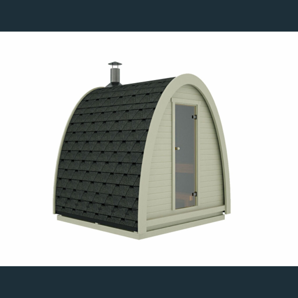 Sauna Pod – 2.4 x 2.3 m aus Thermoholz
